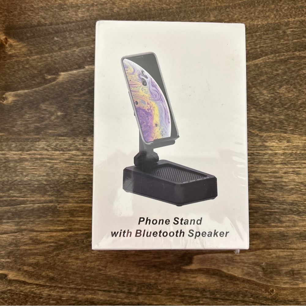 Smartphone Stand with Bluetooth Speaker